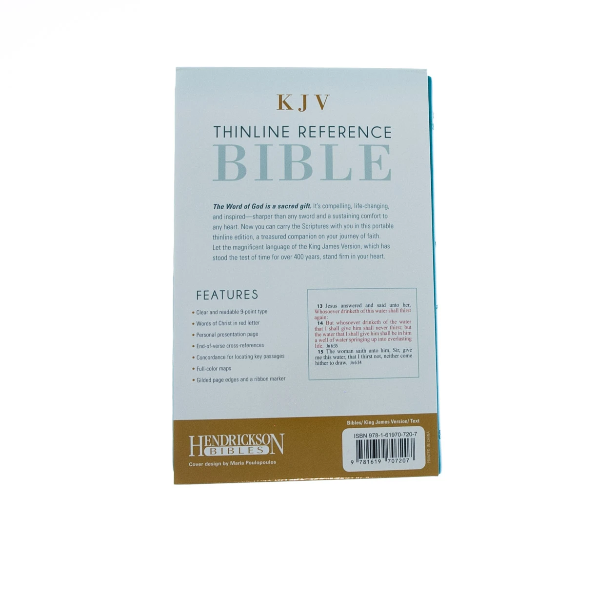KJV Thinline Reference Bible – Blue Imitation Leather - Image 5