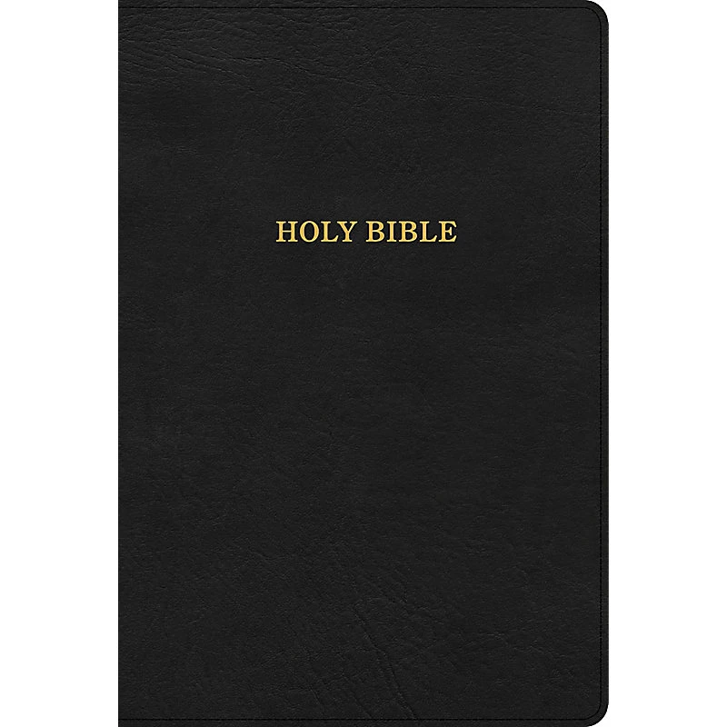 KJV Large Print Thinline Bible, Black Leathertouch – Large Print