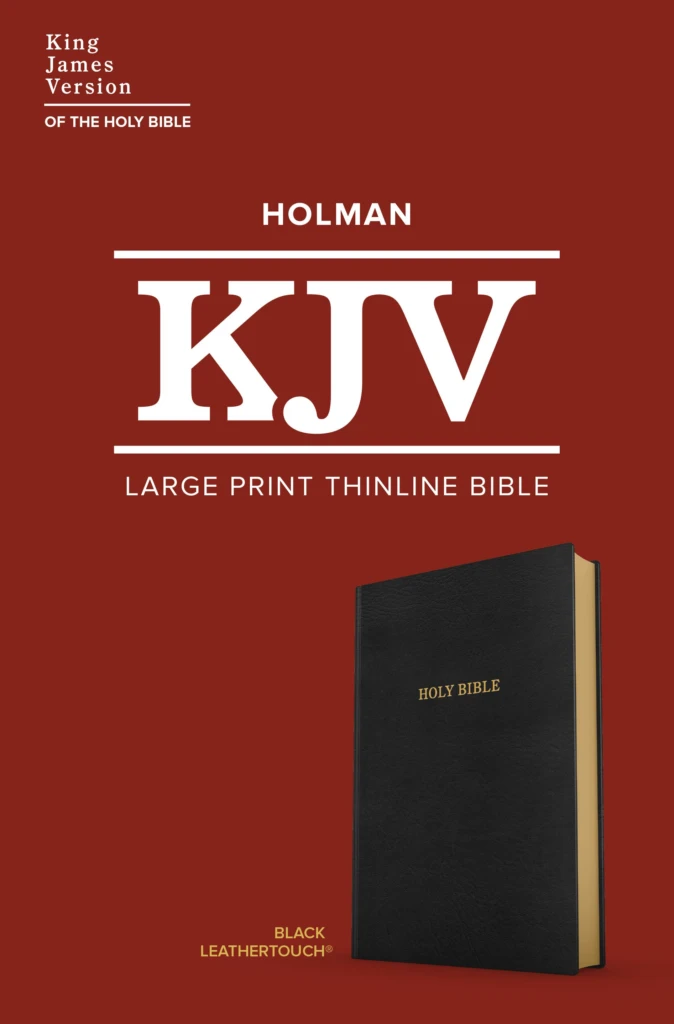 KJV Large Print Thinline Bible, Black Leathertouch – Large Print - Image 2