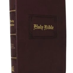 Thomas Nelson KJV Large Print Center-Column Reference Bible Thumb Indexed – Burgundy
