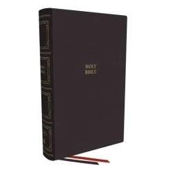 Thomas Nelson KJV Paragraph-Style Large Print Thinline Bible Thumb Indexed – Black