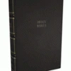 KJV, Compact Center-Column Reference Bible, Genuine Leather, Black, Red Letter,