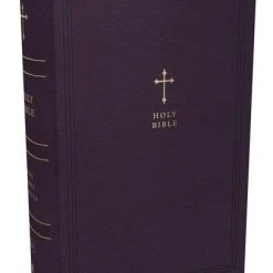 Thomas Nelson KJV Compact Reference Bible, Leathersoft, Purple W/ Zipper