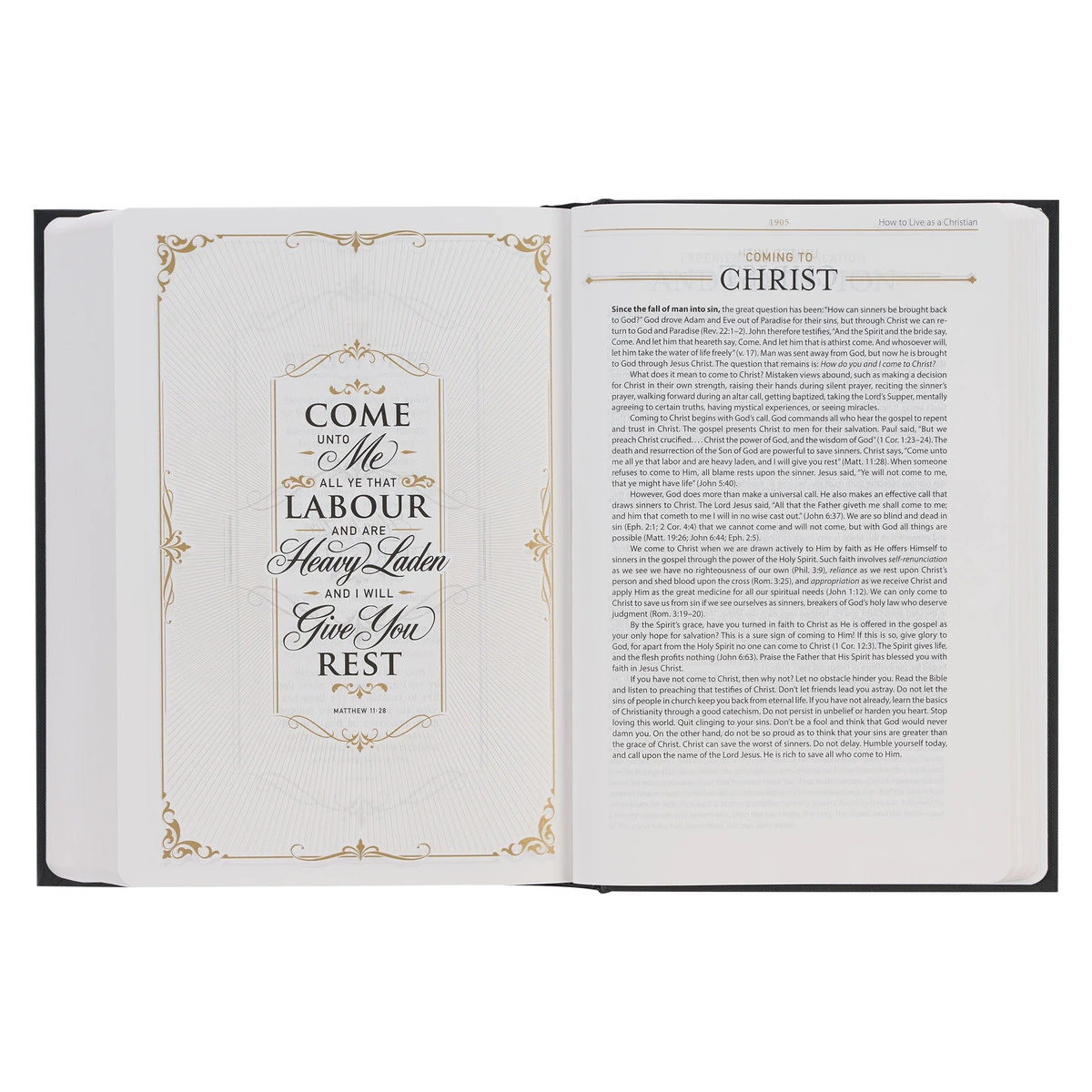Christian Art Gifts KJV Black Hardcover Large Print Study Bible - Image 3
