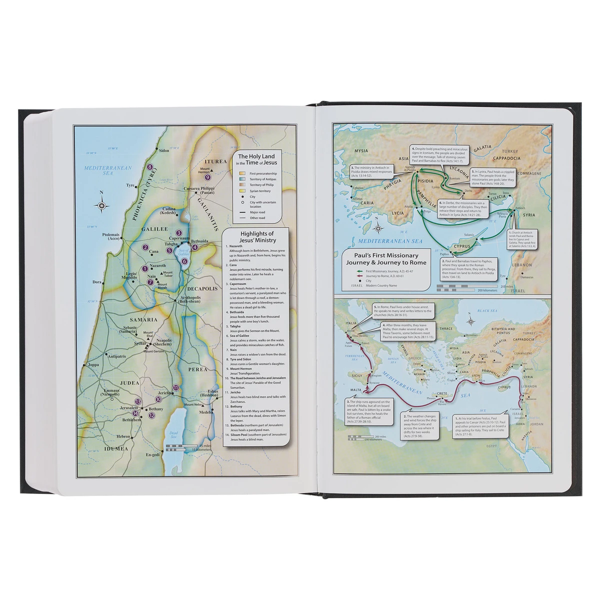 Christian Art Gifts KJV Black Hardcover Large Print Study Bible - Image 4