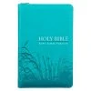 KJV Turquoise Faux Leather Deluxe Gift Bible W/ Thumb Index
