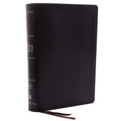 Thomas Nelson KJV, Open Bible, Leathersoft, Black, Red Letter Edition, Comfort Print