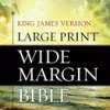 KJV Large Print Wide Margin Bible Hardcover