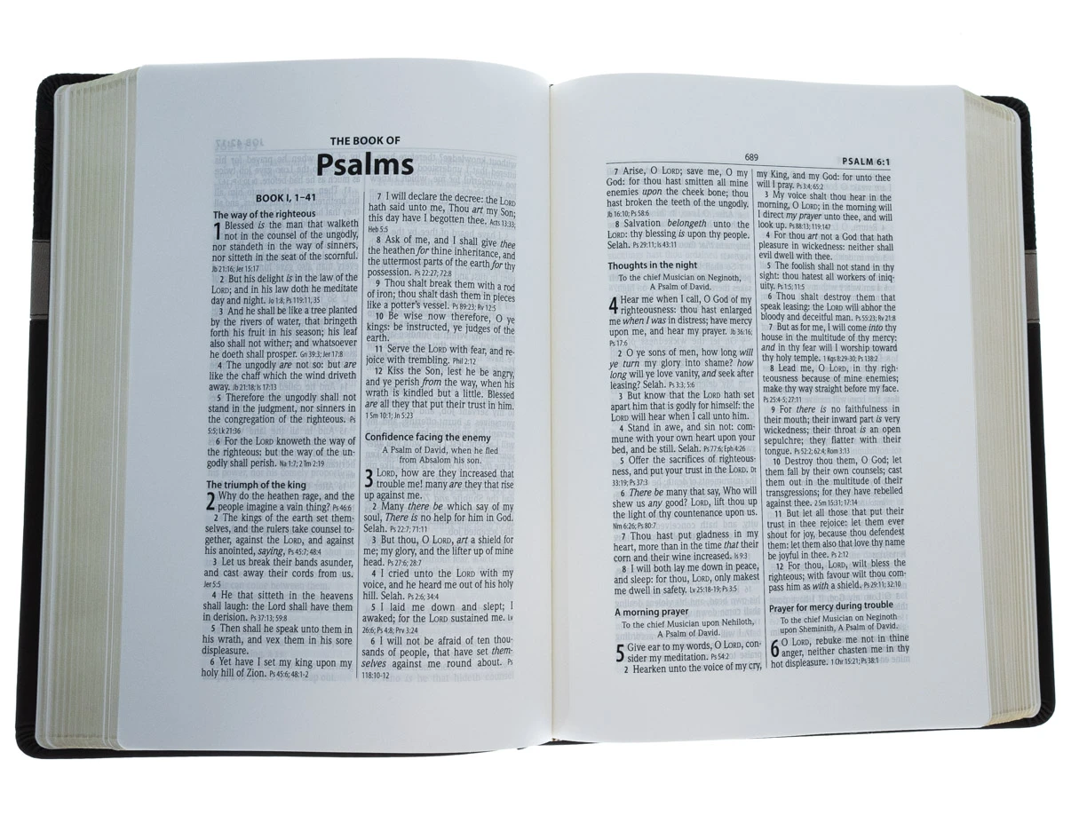 WEIGHT: 0 Lbs KJV Large Print Wide Margin Bible Brown Flexisoft Leather - Image 2