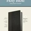 Tyndale House Publishing KJV Personal Size Giant Print Bible, LeatherLike, Black/Onyx