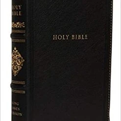 Thomas Nelson KJV, Personal Size Reference Bible, Sovereign Collection, Genuine Leather, Black