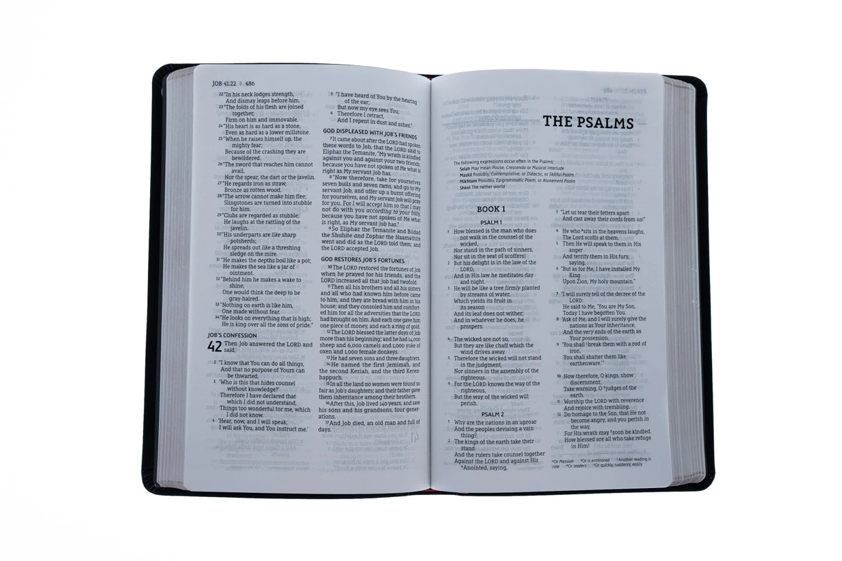 Zondervan NASB, Thinline Bible, Bonded Leather, Black, Red Letter Edition - Image 3