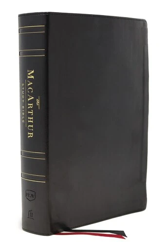 NASB MacArthur Study Bible Black Genuine Leather