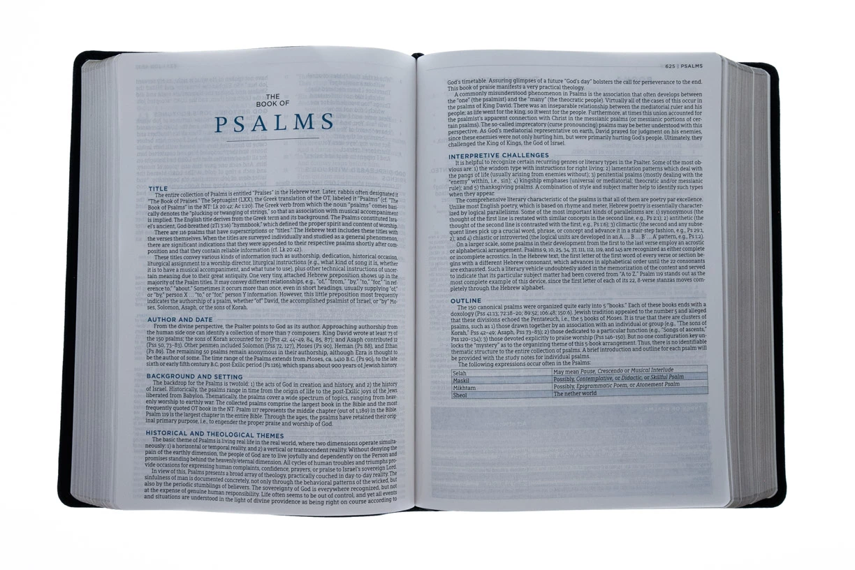 NASB MacArthur Study Bible Black Genuine Leather - Image 3