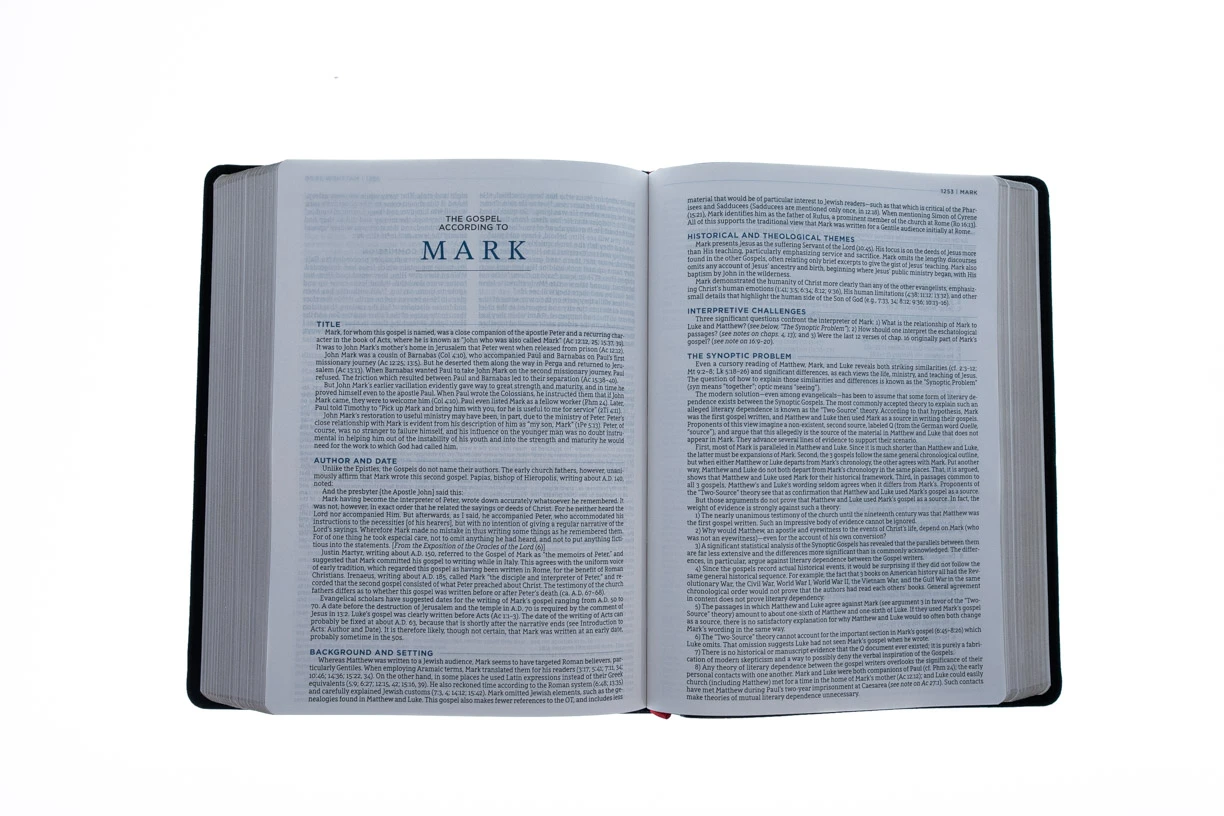 NASB MacArthur Study Bible Black Genuine Leather - Image 5