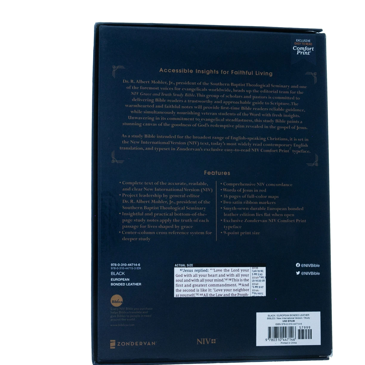 Zondervan NIV Grace And Truth Study Bible, European Bonded Leather - Image 6