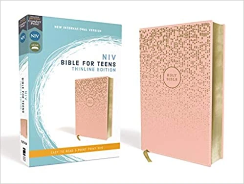 Zondervan NIV, Bible For Teens, Thinline Edition, Leathersoft, Pink