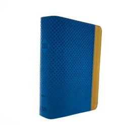 Zondervan NIV Giant-Print Compact Bible For Boys, Leather-look, Blue/Yellow