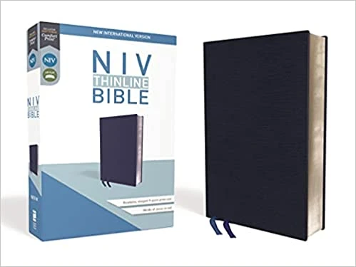 Zondervan NIV Thinline Navy Bible, Bonded Leather