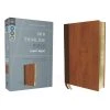 Zondervan NIV , Thinline Bible, Giant Print, Leathersoft, Brown, Red Letter, Comfort Print