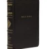 Thomas Nelson NKJV Personal Size Reference Bible, Sovereign Collection, Leathersoft, Black