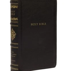 Thomas Nelson NKJV Personal Size Reference Bible, Sovereign Collection, Leathersoft, Black