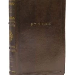 Thomas Nelson NKJV Personal Size Reference Bible, Sovereign Collection, Leathersoft, Brown