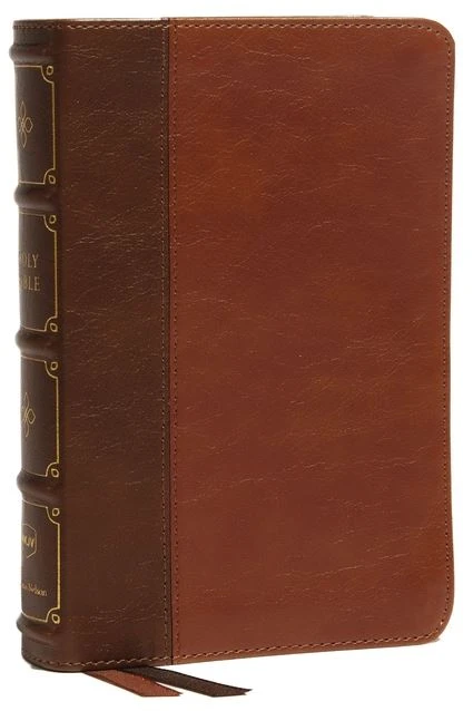 Thomas Nelson NKJV Compact Bible, MacLaren Series, Leathersoft, Brown, Comfort Print