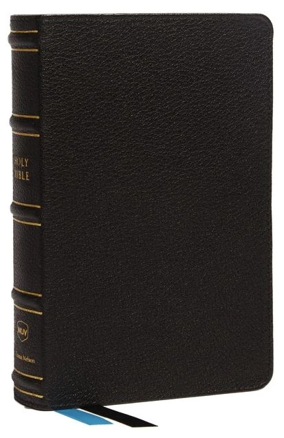 Thomas Nelson NKJV Compact Bible, MacLaren Series, Genuine Leather Black