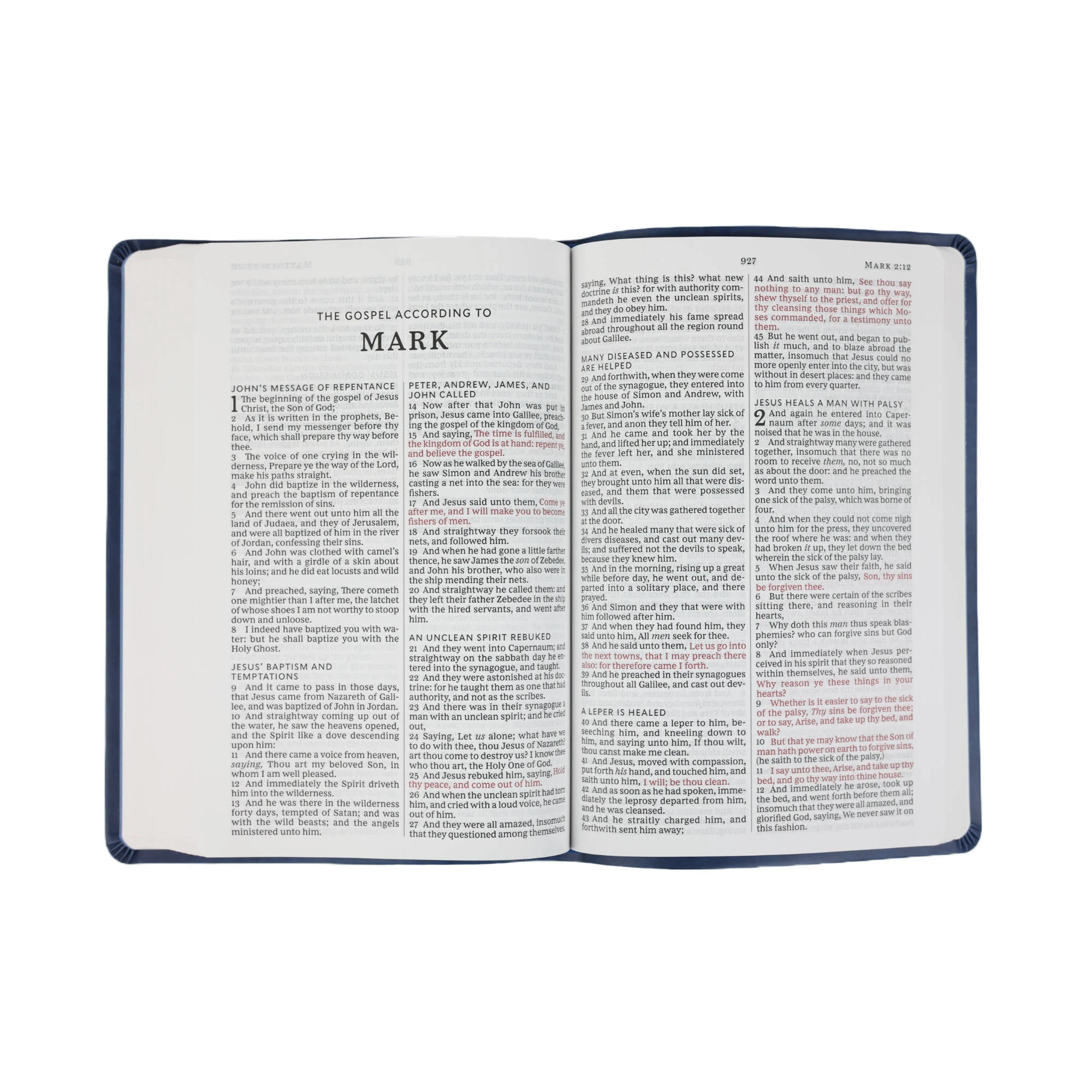 Thomas Nelson NKJV End-Of-Verse Reference Bible – Blue - Image 4