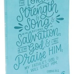 Thomas Nelson NKJV Thinline Bible, Verse Art Cover Collection, Leathersoft, Teal