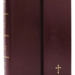 Thomas Nelson NKJV Compact Paragraph-Style Bible, Burgundy Leatherflex W/ Magnetic Flap