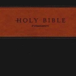 Tyndale House Publishing NLT Giant Print Bible TuTone Red Letter, LeatherLike, Brown/Tan