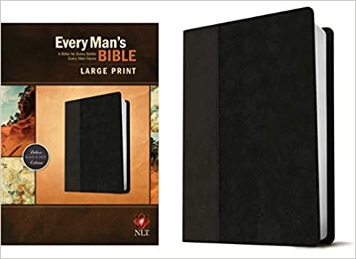 Audience: Men NLT Every Man’s Bible -Large Print Imitation Leather, Black/Onyx