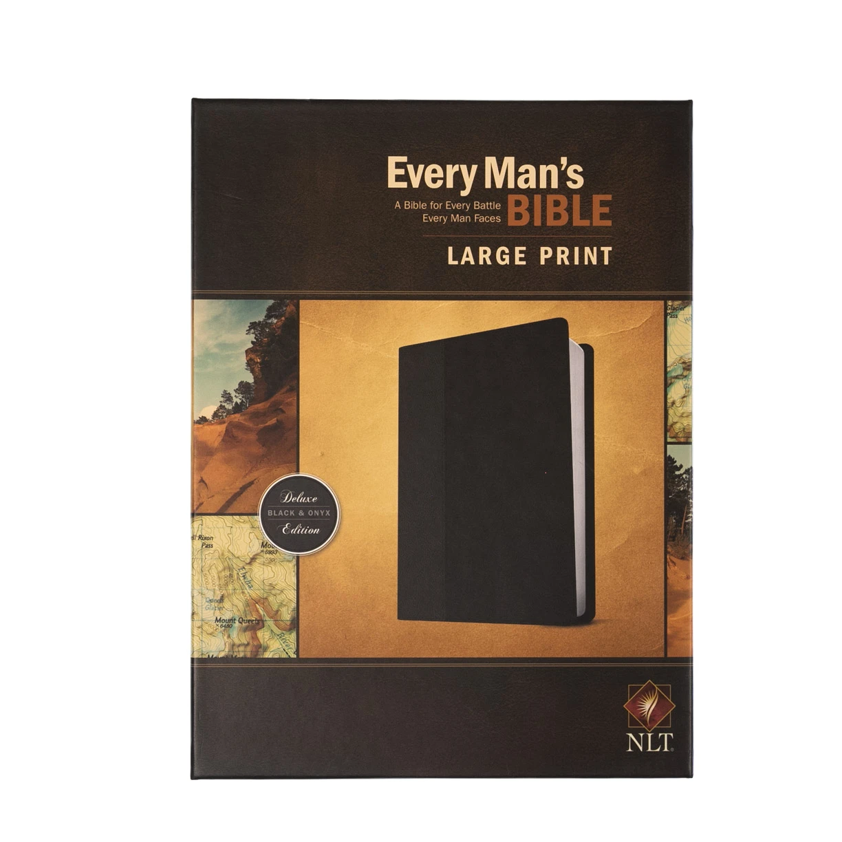 Audience: Men NLT Every Man’s Bible -Large Print Imitation Leather, Black/Onyx - Image 3