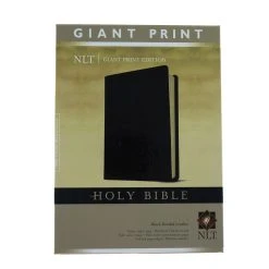 Tyndale House Publishing NLT2 Giant Print Bible-Black Bonded Leather Indexed