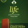 NLT Life Application Study Bible, Third Edition, Large Print Brown Leather