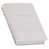 NLT White Full Grain Leather Spiritual Growth Bible