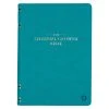 Christian Art Gifts NLT Teal Faux Leather Spiritual Growth Bible