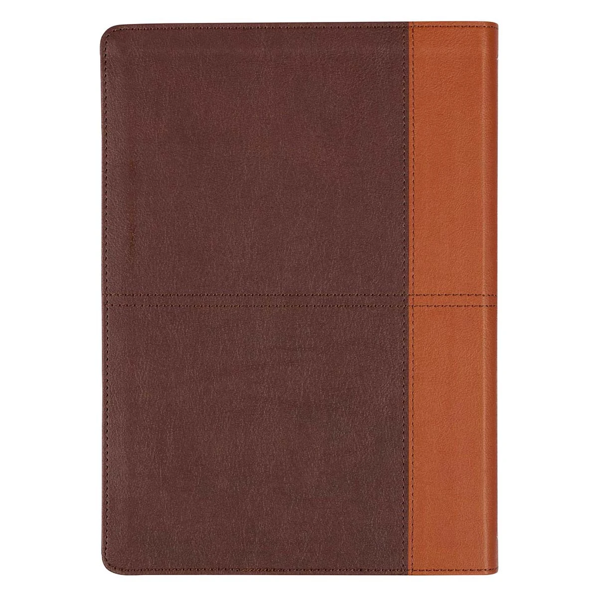 Christian Art Gifts NLT Two-tone Espresso And Toffee Brown Faux Leather Spiritual Growth Bible - Image 2