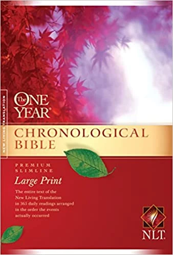Tyndale House Publishing NLT One Year Chronological Bibl-Premium Slimline Large Print