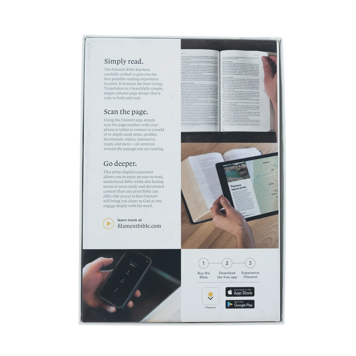 Tyndale House Publishing Filament Bible NLT -Leatherlike, Black, Indexed: The Print+digital Bible - Image 6