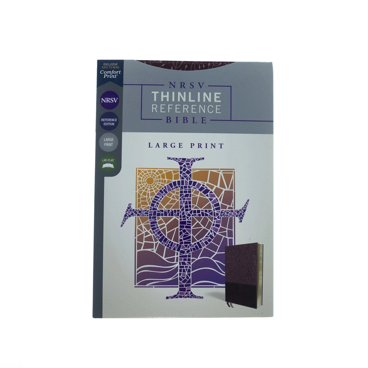 Zondervan NRSV, Thinline Reference Bible, Large Print, Leathersoft, Burgundy - Image 2