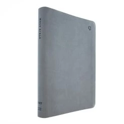 Thomas Nelson NET Bible, Thinline Large Print, Leathersoft, Stone, Thumb Indexed