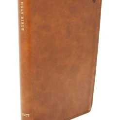 Thomas Nelson NET Bible, Thinline, Leathersoft, Brown, Thumb Indexed