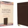 Zondervan NRSVUE Holy Bible, Personal Size, Leathersoft, Brown, Comfort Print