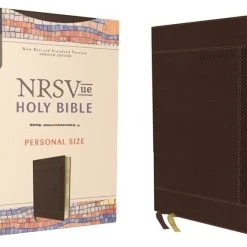 Zondervan NRSVUE Holy Bible, Personal Size, Leathersoft, Brown, Comfort Print