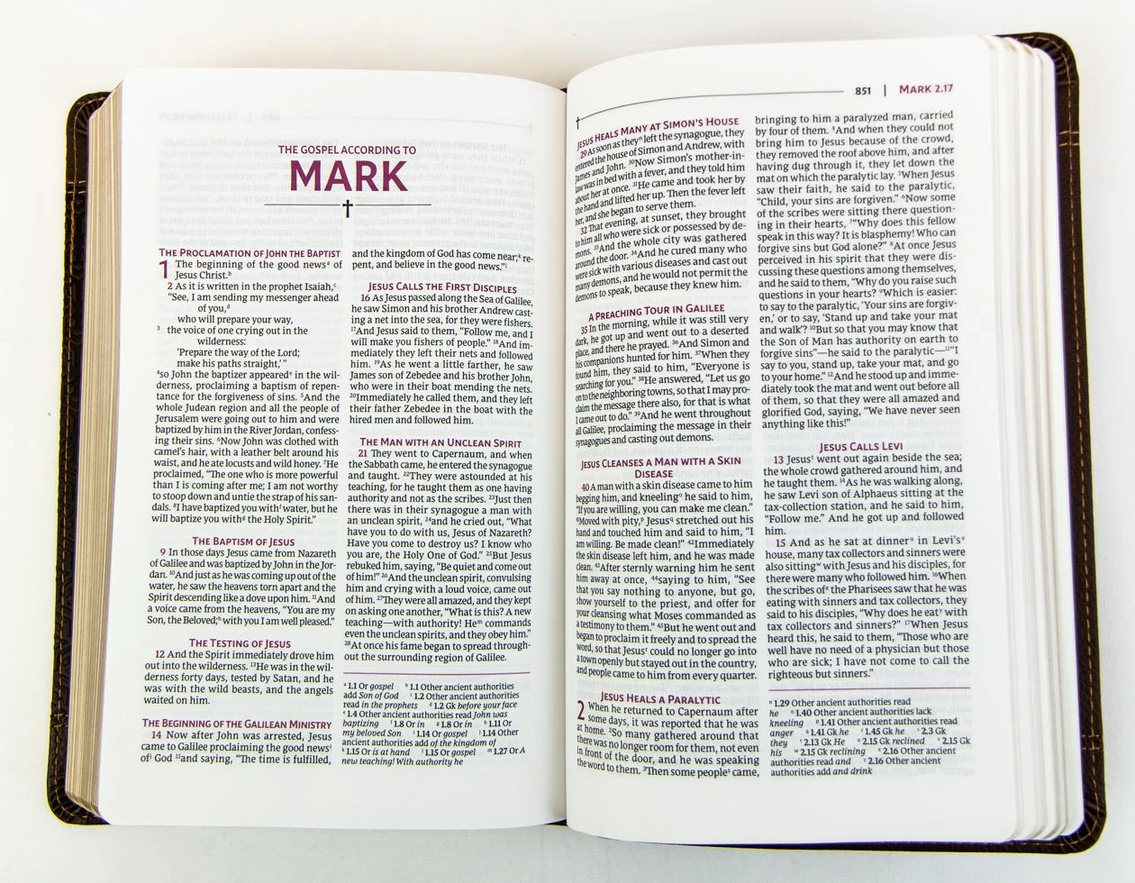 Zondervan NRSVUE Holy Bible, Personal Size, Leathersoft, Brown, Comfort Print - Image 4